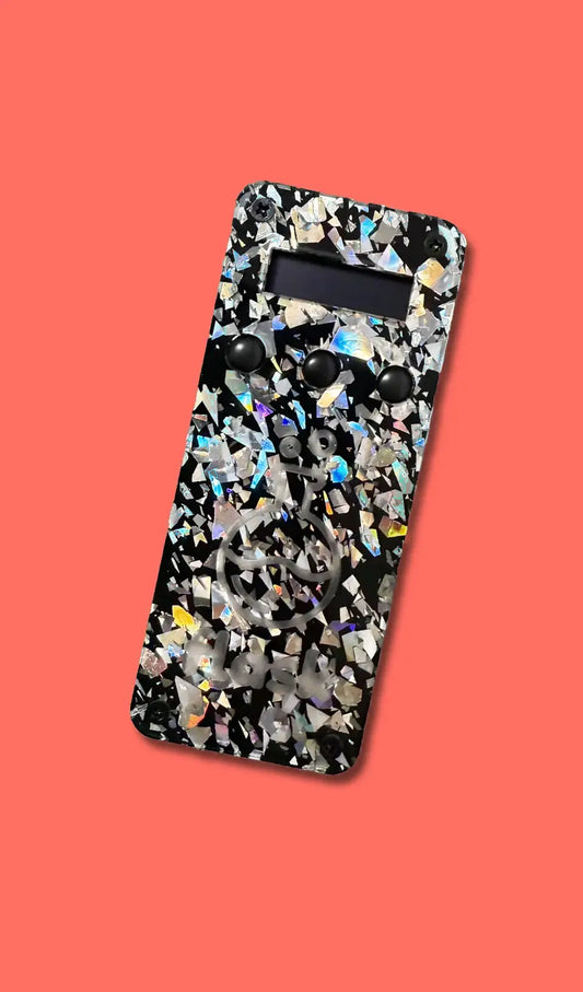 Black with Silver Shards