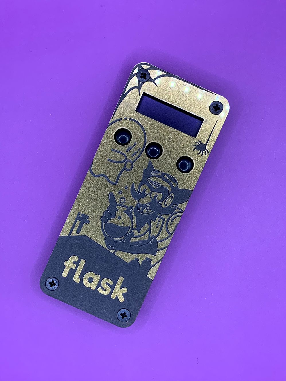 Gold Artwork Flask