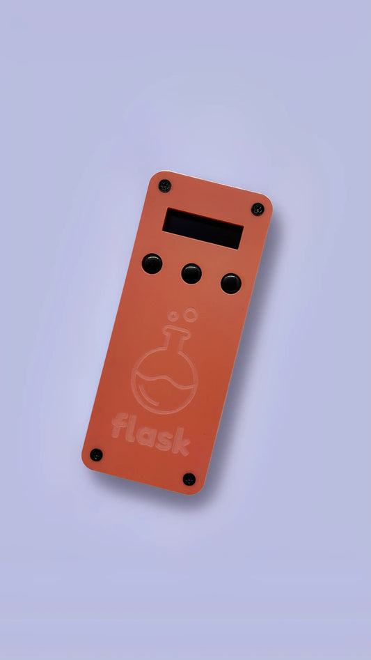Coral Red Flask